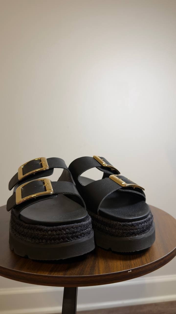 Madden Girl  Platform Sandals  Black  7.5  New  $59
