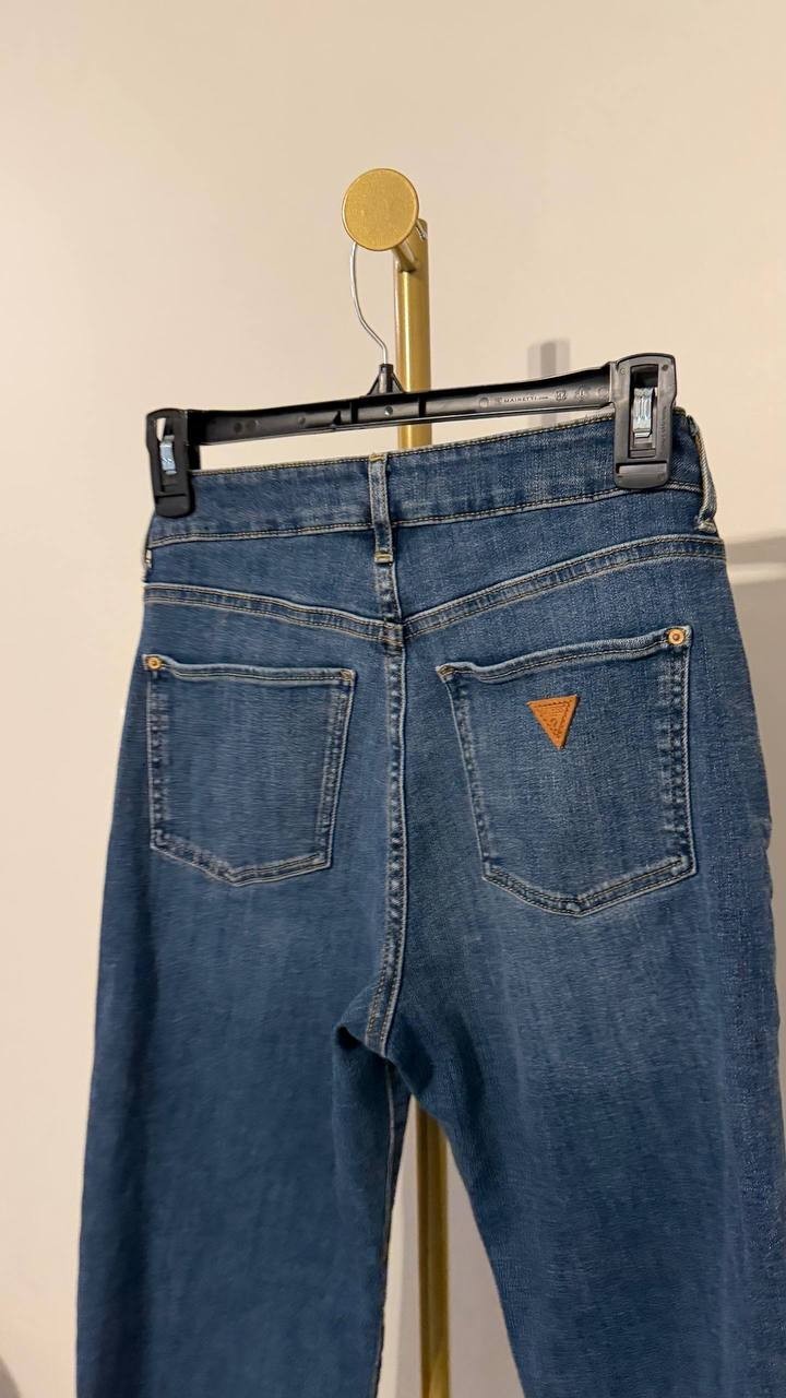 Guess Classic Faye High Rise Bootcut Jeans Denim Blue 27 NWOT MSRP $108