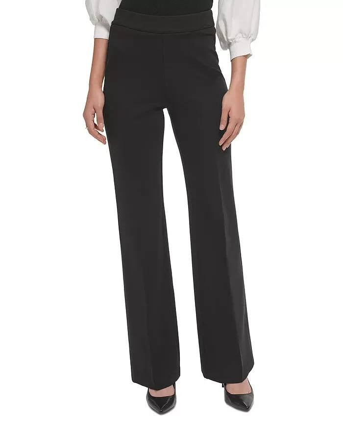 DKNY Straight‑Leg Dress Pants-Black-Size L-NWT-$89