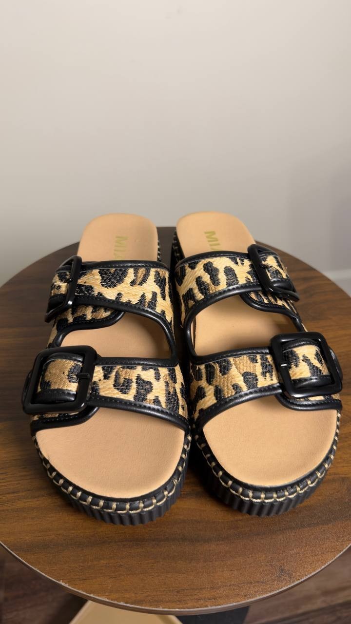 MIA  Shoes  Platform  Sandals  Leopard  8.5  M  New  $70