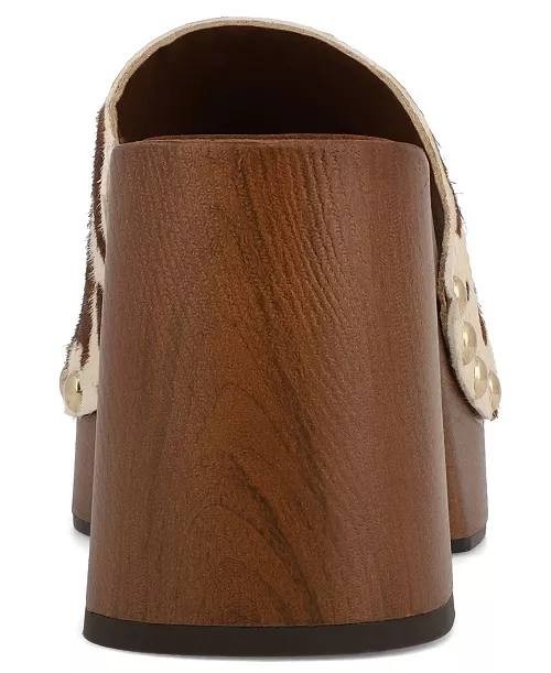 MIA  Platform  Block  Heel  Sandals  Brown Cow  9.5M  New  $80