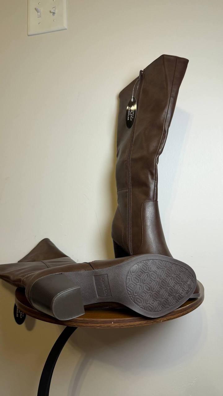Style&Co Chocolate High Dress Boots 8M NIB MSRP $89.90