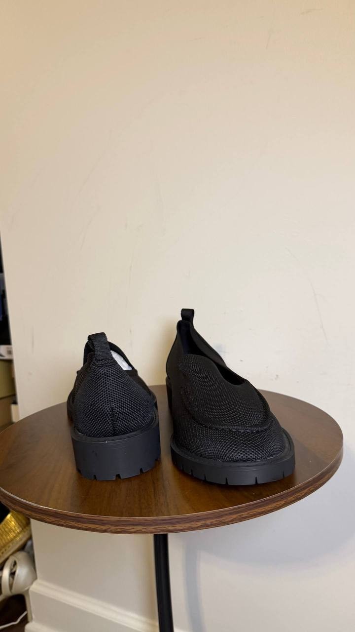 Tahari Black Knit Polyester Slip‑On Loafers 10M New in Box MSRP $70