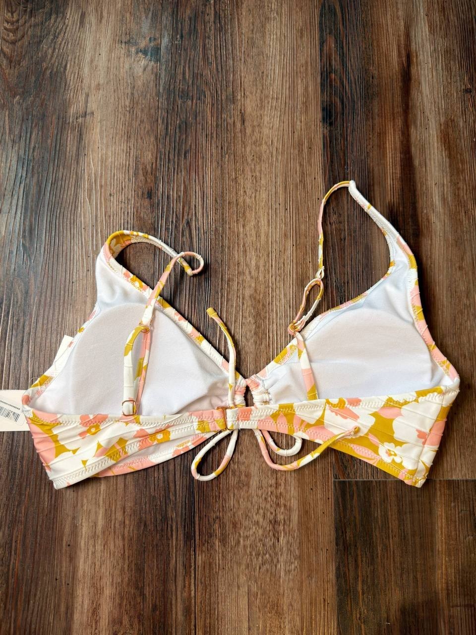 Raisins West Side Floral-Print Bikini Top Multi XL NWT $48