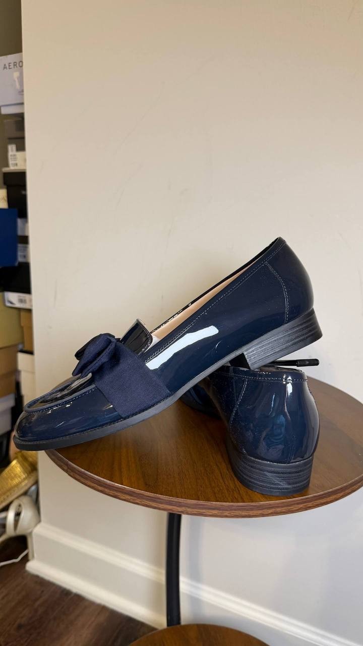 Bandolino Dark Blue Man‑Made Slip‑On Loafers 12W New in Box MSRP $79