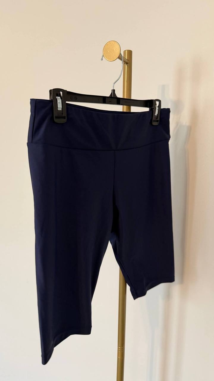 Calypsa by ModLi Long Bike Swim Shorts Size L NWT Navy  Swim Bottoms msrp$59.95