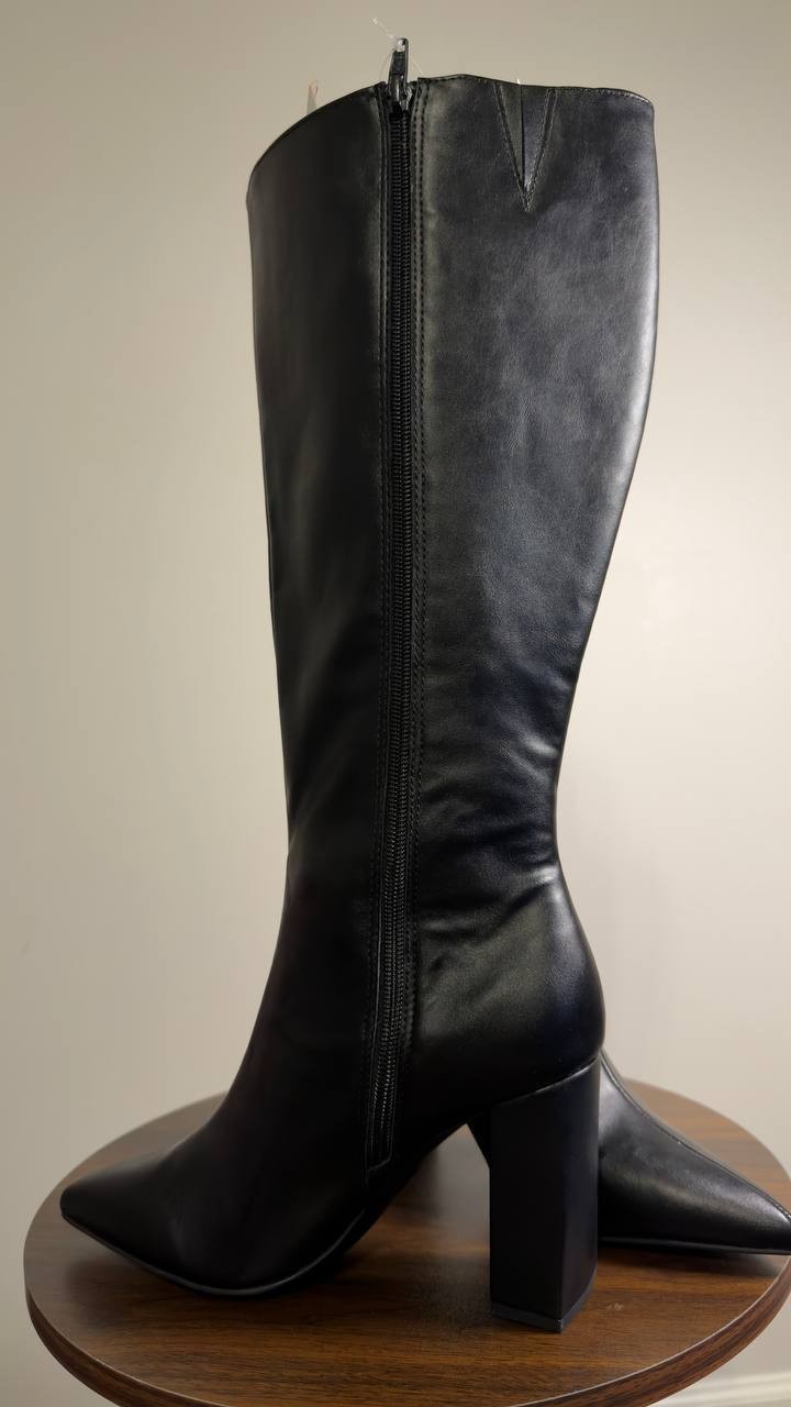 Wild  Pair  Islah  Block‑Heel  Dress  Boots  Black  6.5M  WC  New No  Box  $99