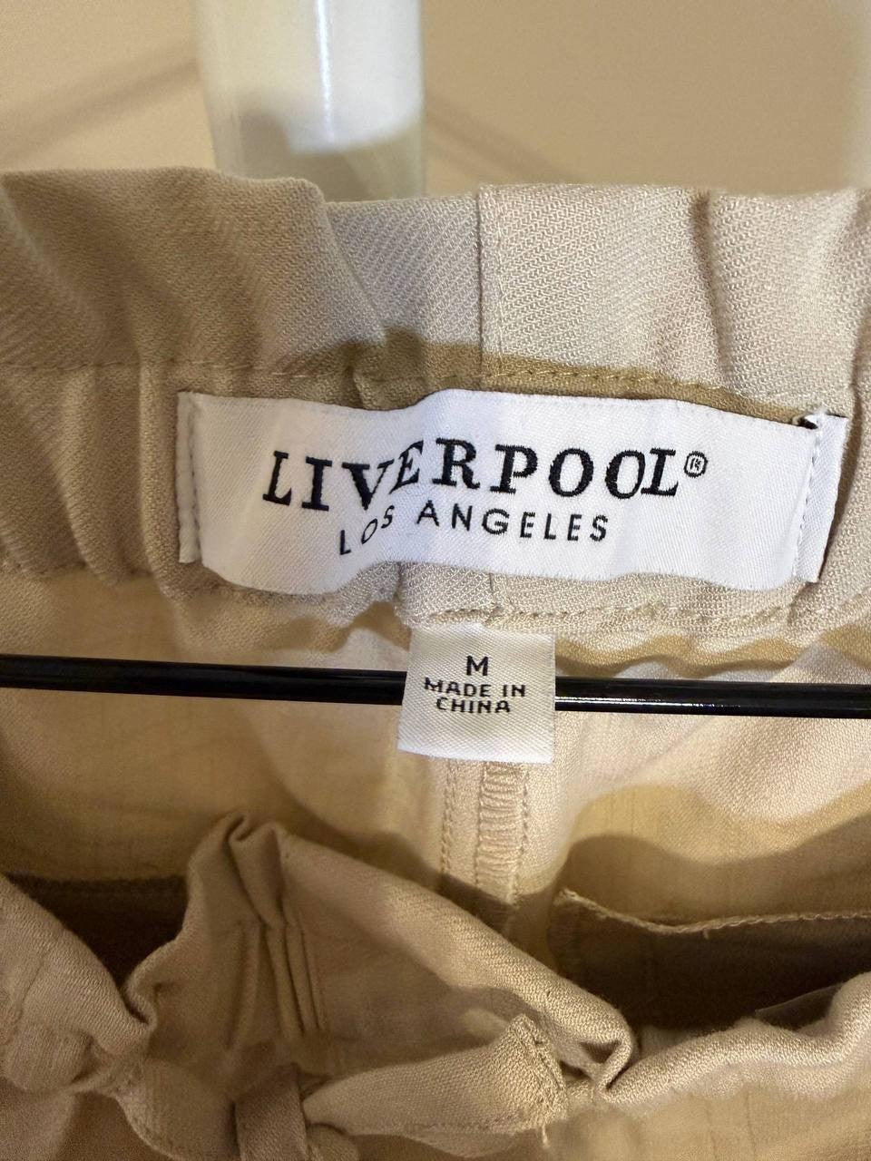 Liverpool Pull‑On Tie‑Waist Wide‑Leg Ankle Pants – Size M – NWT – $98