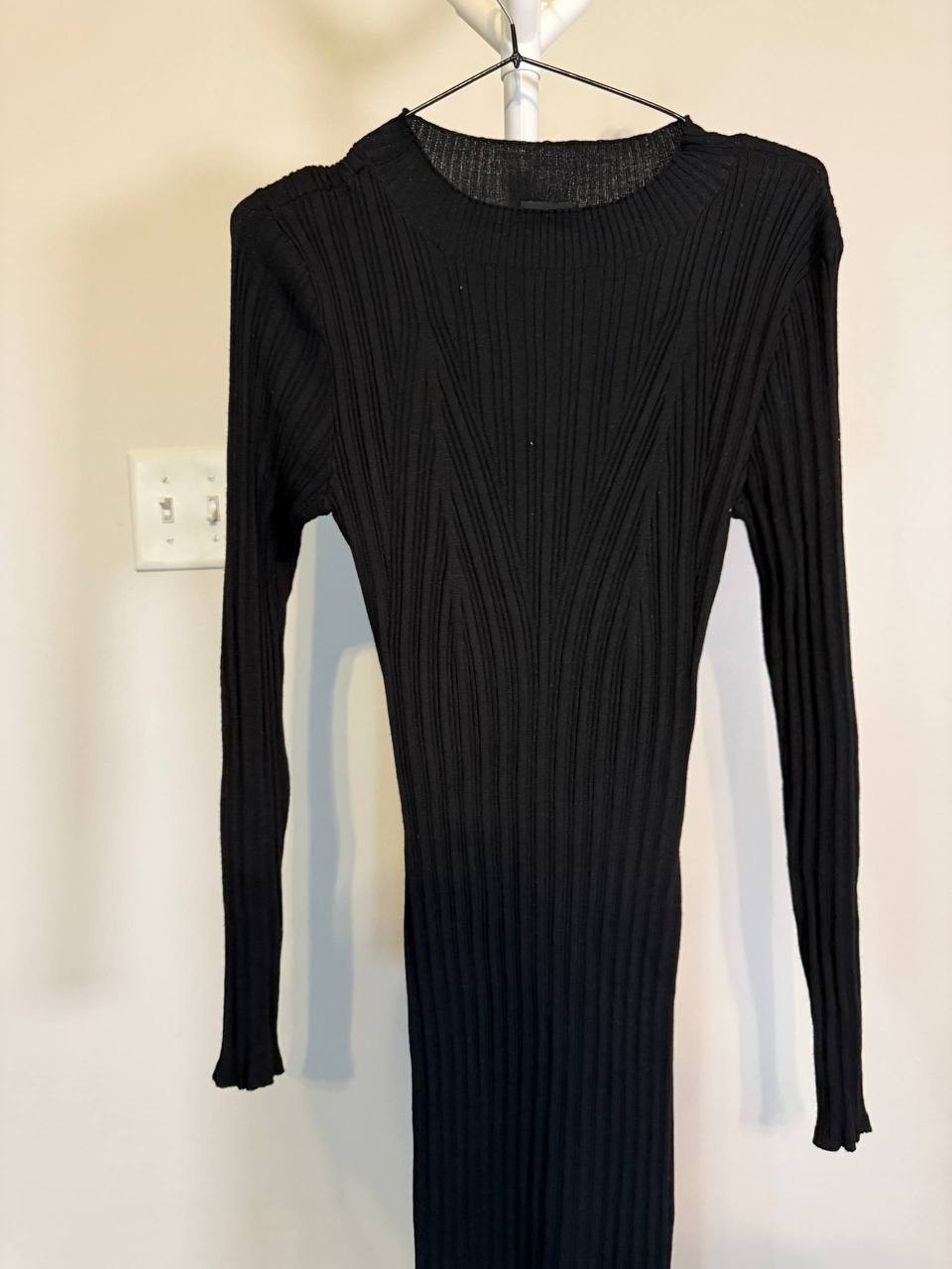 FCT With Love Black Knitted Midi Dress – Size L – NWT – $56