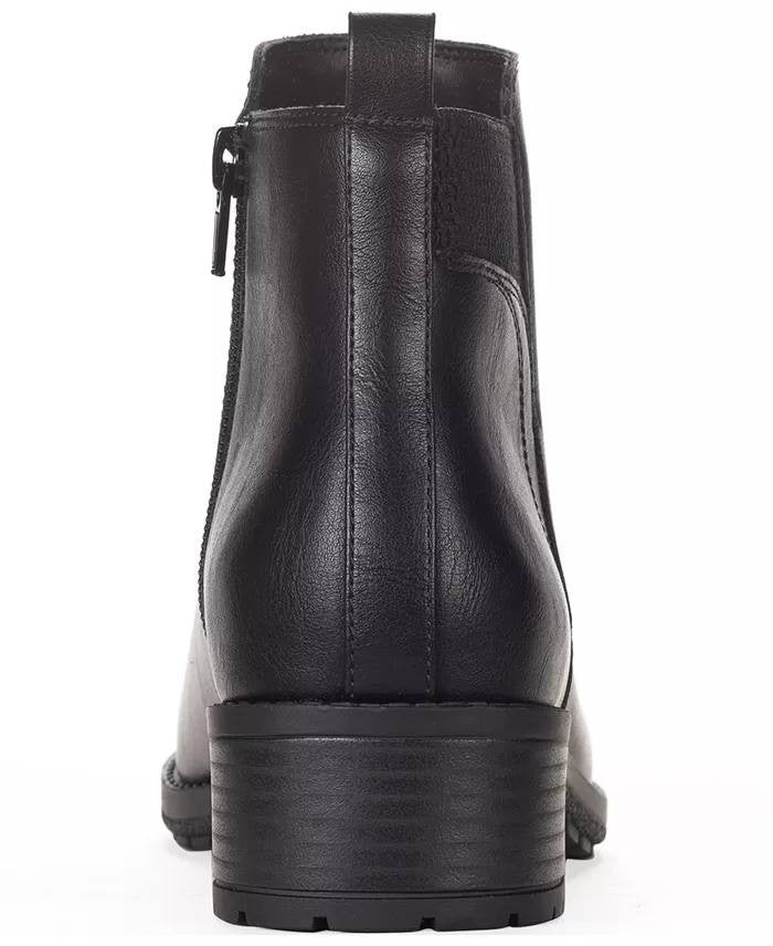 Style & Co Graciee Lug Booties Black Women’s 9 NWB Lug Sole Block Heel $69.90