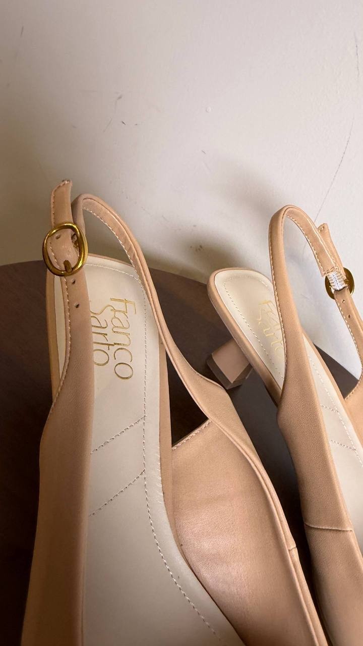 Franco Sarto Nude Slingback Pumps 8M NIB MSRP $115