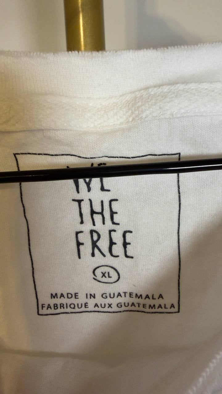 Free  People  We  The  Free  Next  Level  Shirt  Clean  Ivory  XL  NWOT  $58
