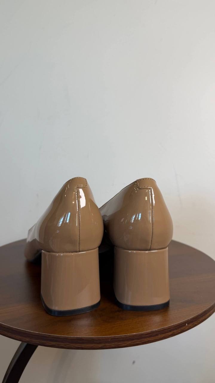 Easy Spirit Dorian Pump Dark Brown 11M Synthetic Block Heel $109 NWB