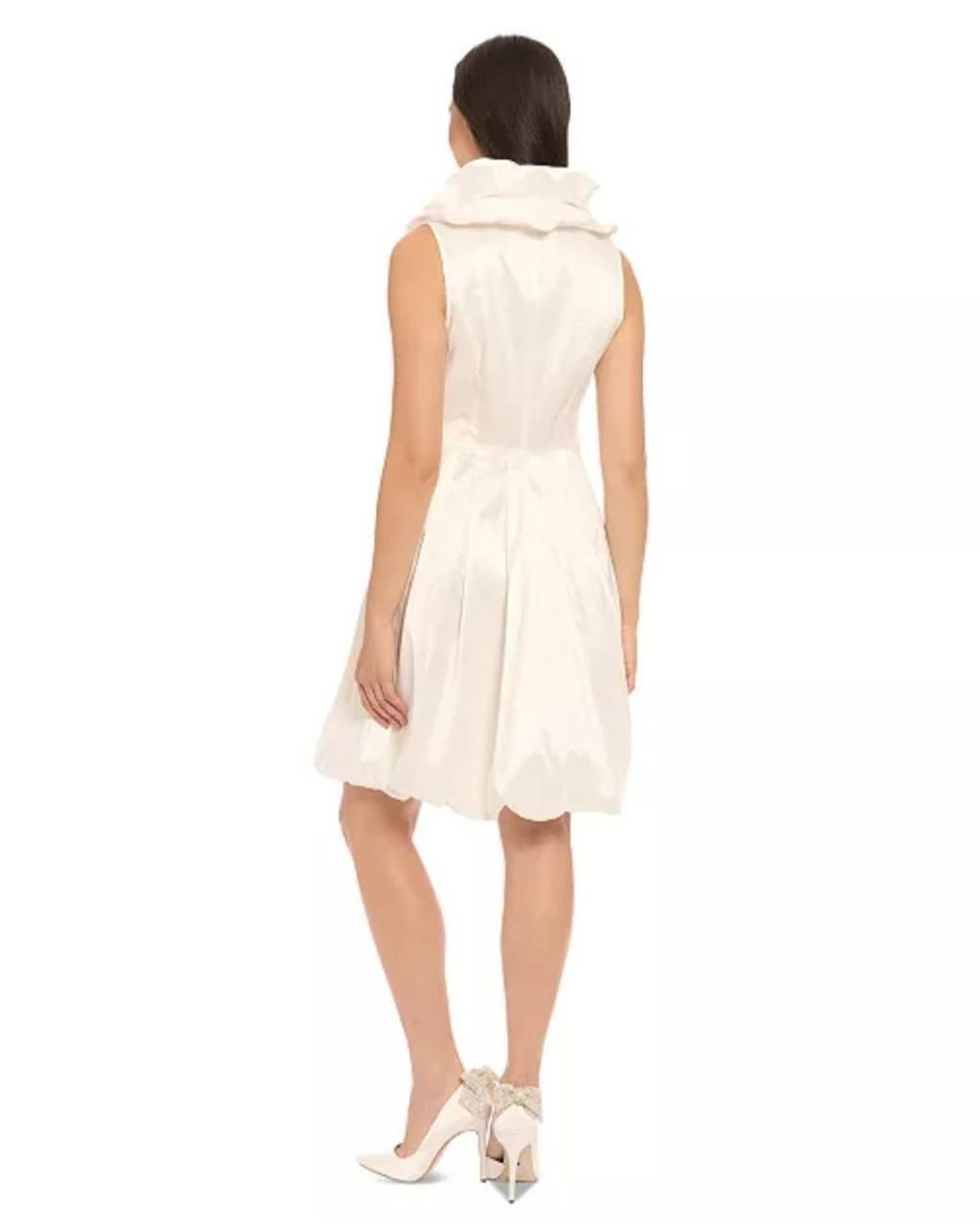 Ivy + Blu Triple‑Collar Tie‑Front Sleeveless Dress – Size 12 – NWOT