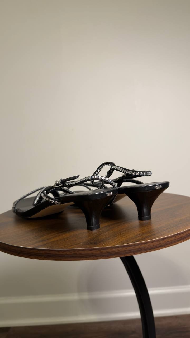 Michael  Michael  Kors  Square  Toe  Sandals  Black  9.5M  New  $135