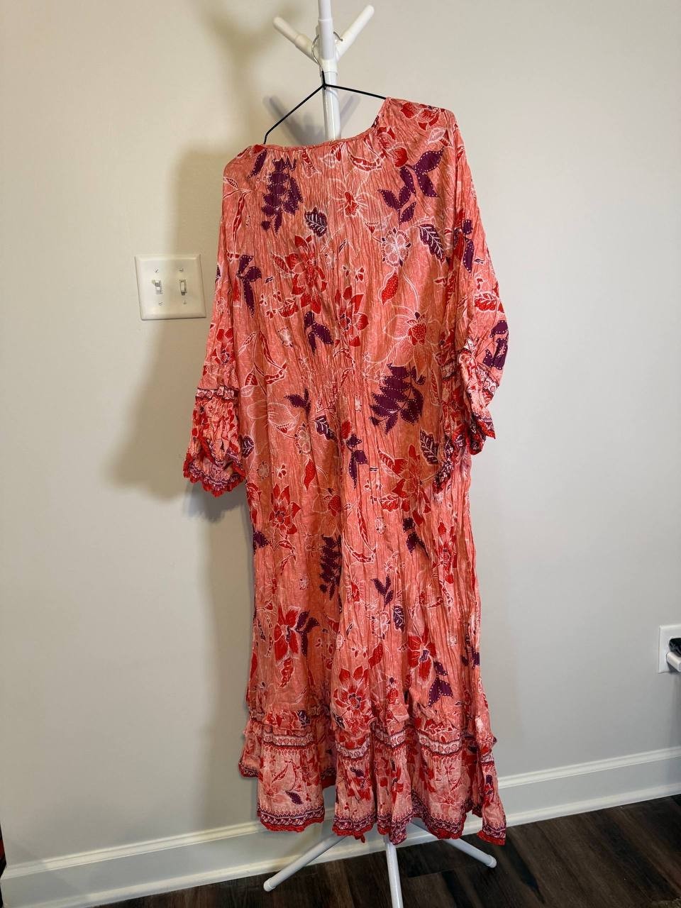 Avenue Plus‑Size Dress –Floral Pink– Size 22/24 – NWT