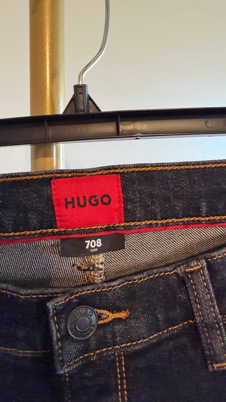 Hugo by Hugo Boss Men’s Extra‑Slim‑Fit Stretch Jeans Black‑Black 32x32 $119 NWT