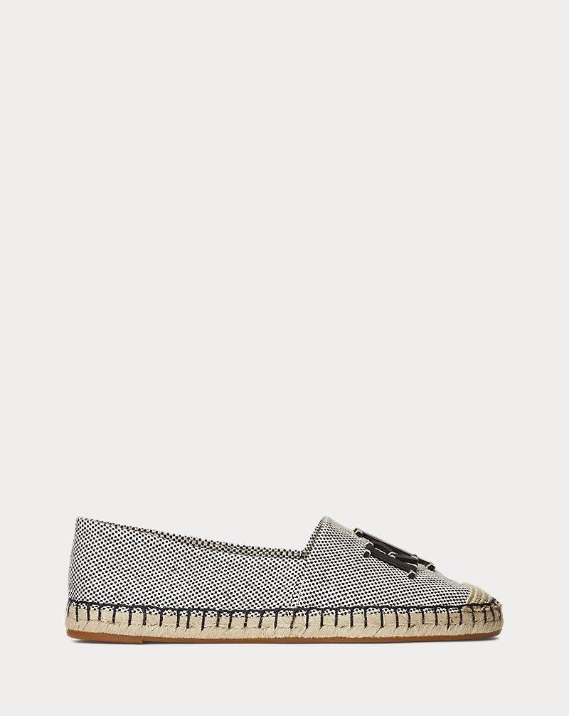 Lauren Ralph Lauren Espadrilles Natural/Black 10 B New $125.00