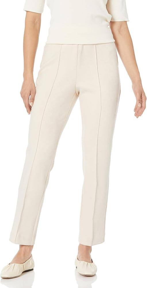 Anne Klein Hollywood Pleated Faux Suede Pants White Size 0X NWOT $99 need wash