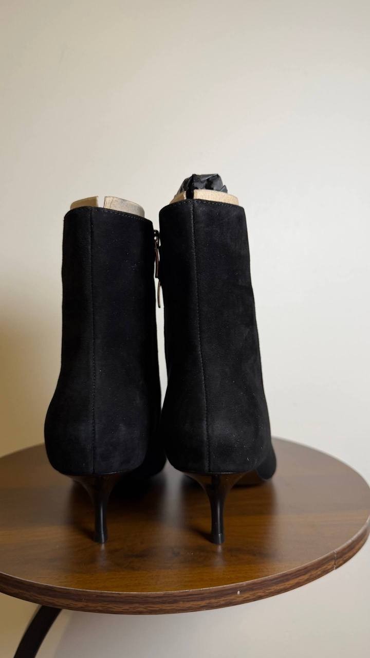 Nine West Black Suede Dress Booties 8M NIB MSRP $159