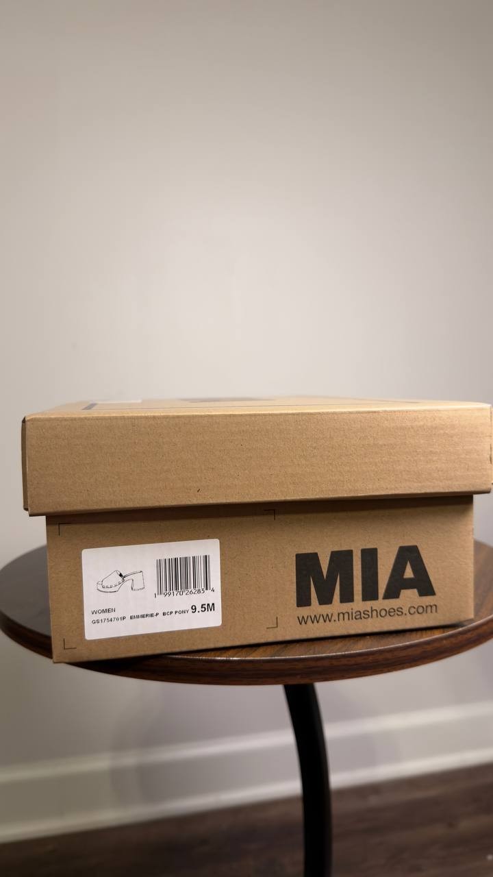 MIA  Platform  Block  Heel  Sandals  Brown Cow  9.5M  New  $80
