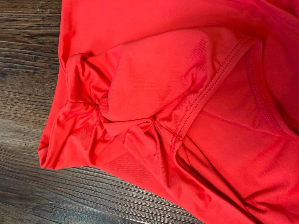 Anne Cole Convertible High Waist Shirred Swim Bottom Hot Pinkie S NWT $56