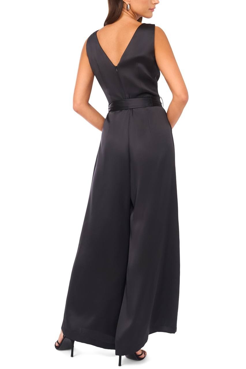 Vince  Camuto  Women’s   Wide  Leg  Jumpsuit  Rich  Black  L  NWT  $109