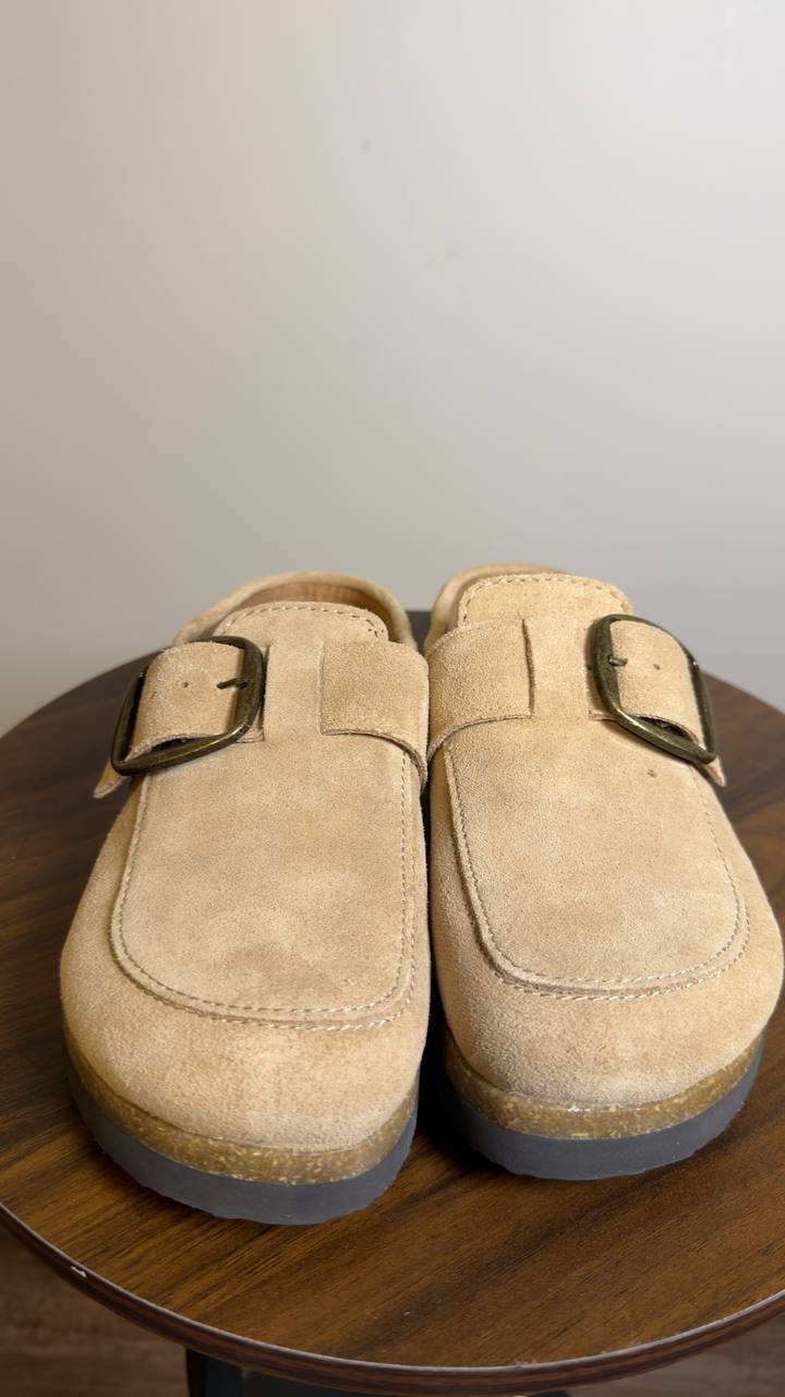 White  Mountain  Clogs  Beach   Wood  Suede  8M  New  With  Box  $89
