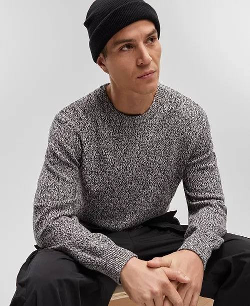 Mode of One Men’s Regular‑Fit Marled‑Knit Sweater Blue Asphalt XL NWT $69.50