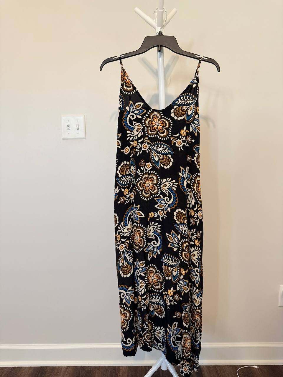 Karen Kane Floral Sleeveless Crepe Midi Dress Multicolor S NWT $148