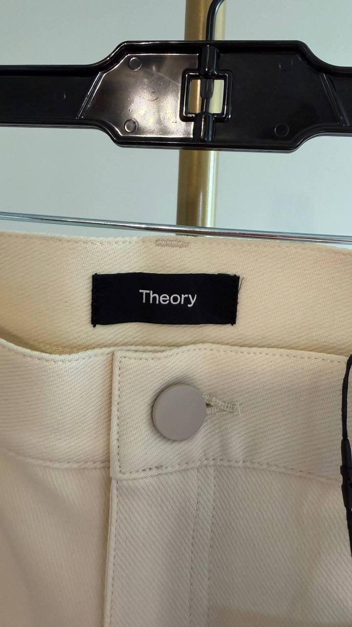Theory Men’s Raffi 5‑Pocket Neoteric Twill Trousers Limestone 40 $195 NWT