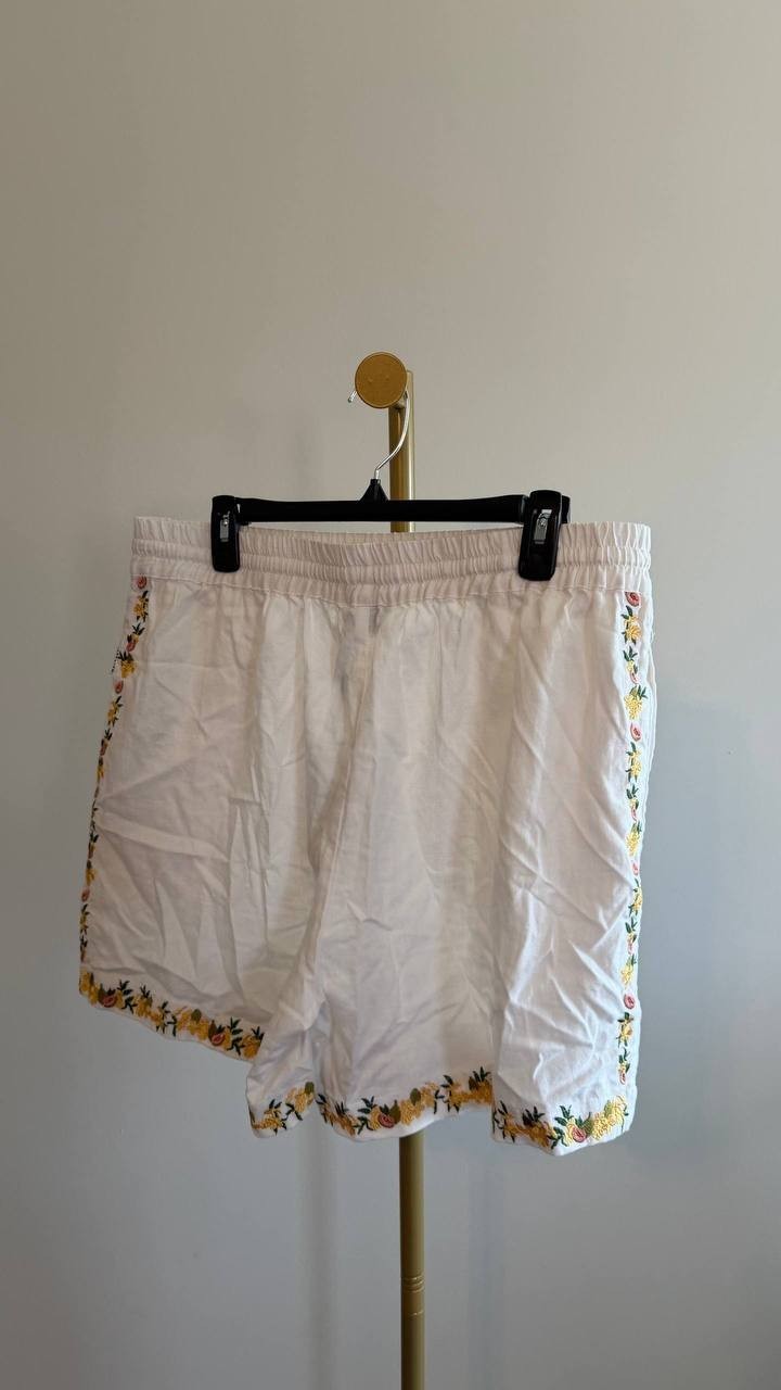 Mavrans Men’s Hawaiian Linen Shorts Tropical Print XL $109 NWT