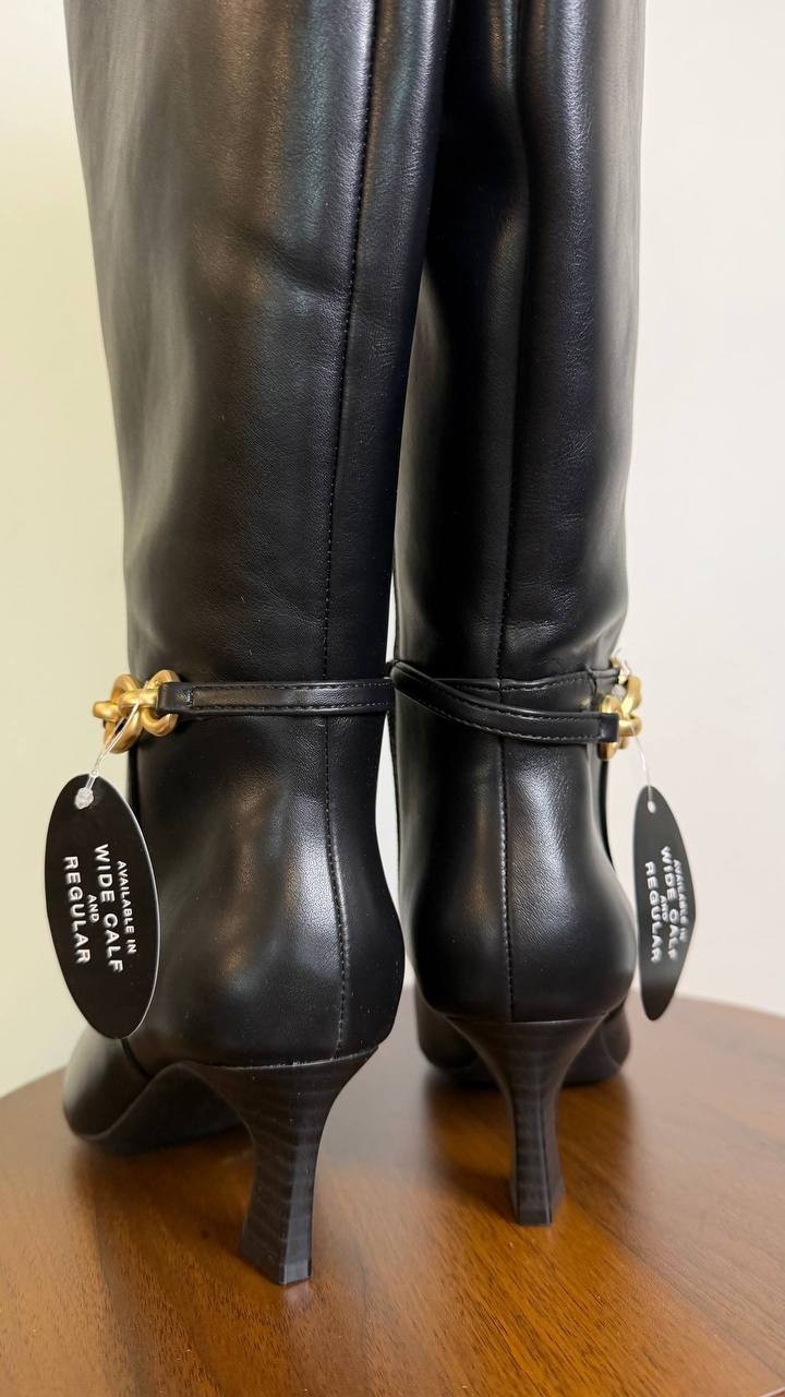 Style & Co Women’s Shaniaa Belt Pointed Toe Boots Black 6M WC Man‑Made MSRP $79$