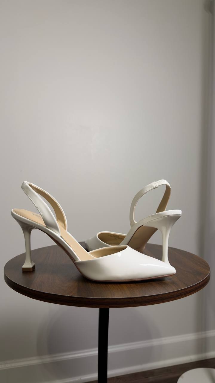 Marc  Fisher  Hadya  Slingback   Pumps  White  8.5  M  New  in  Box  $89