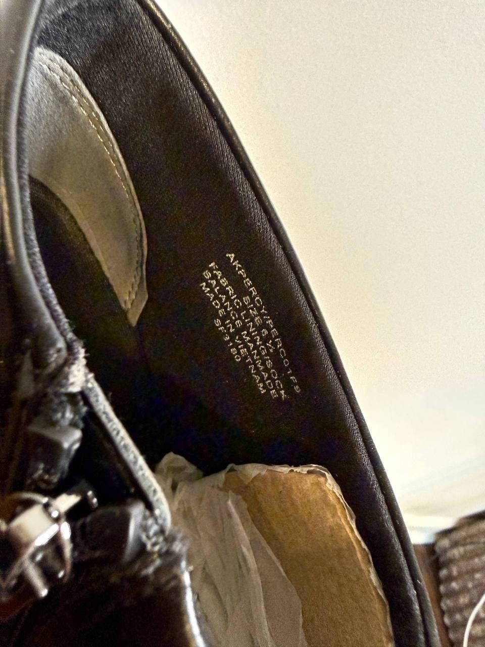 Anne Klein Percy Ankle‑Strap Shoes– Black Smooth – Size 6.5 – New in Box
