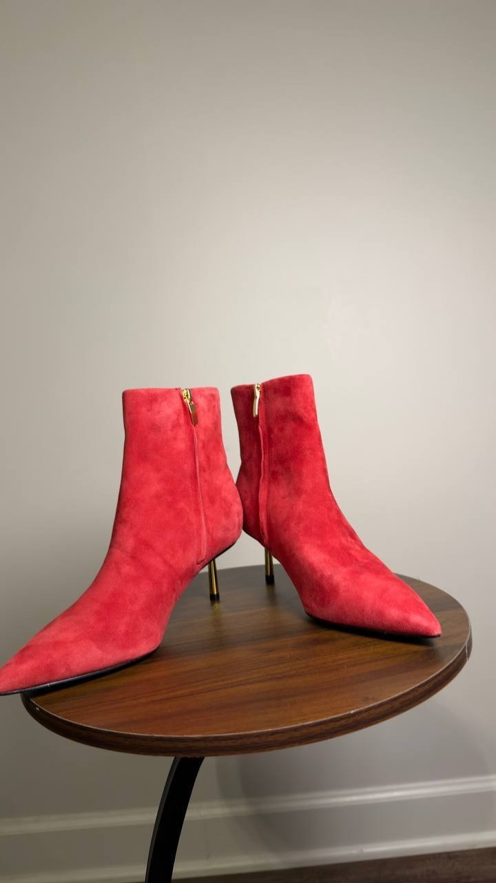 Nine  West  Rain  Boots  Medium  Red  7M  New  $175