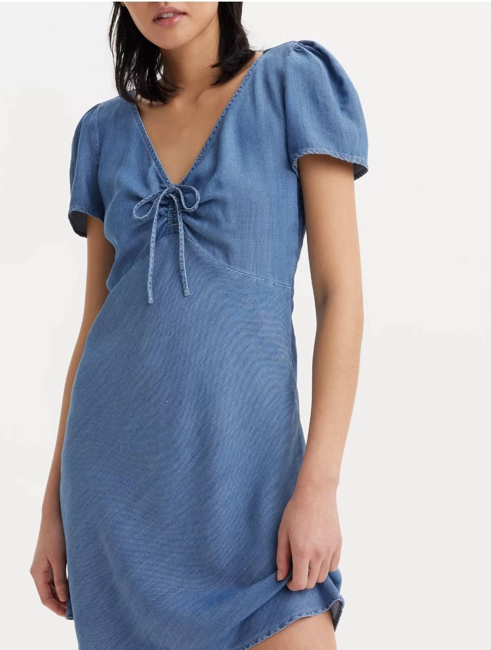 Levi's Delray Denim Mini Dress - Blue, Short Sleeve, Women's Size S, NWT