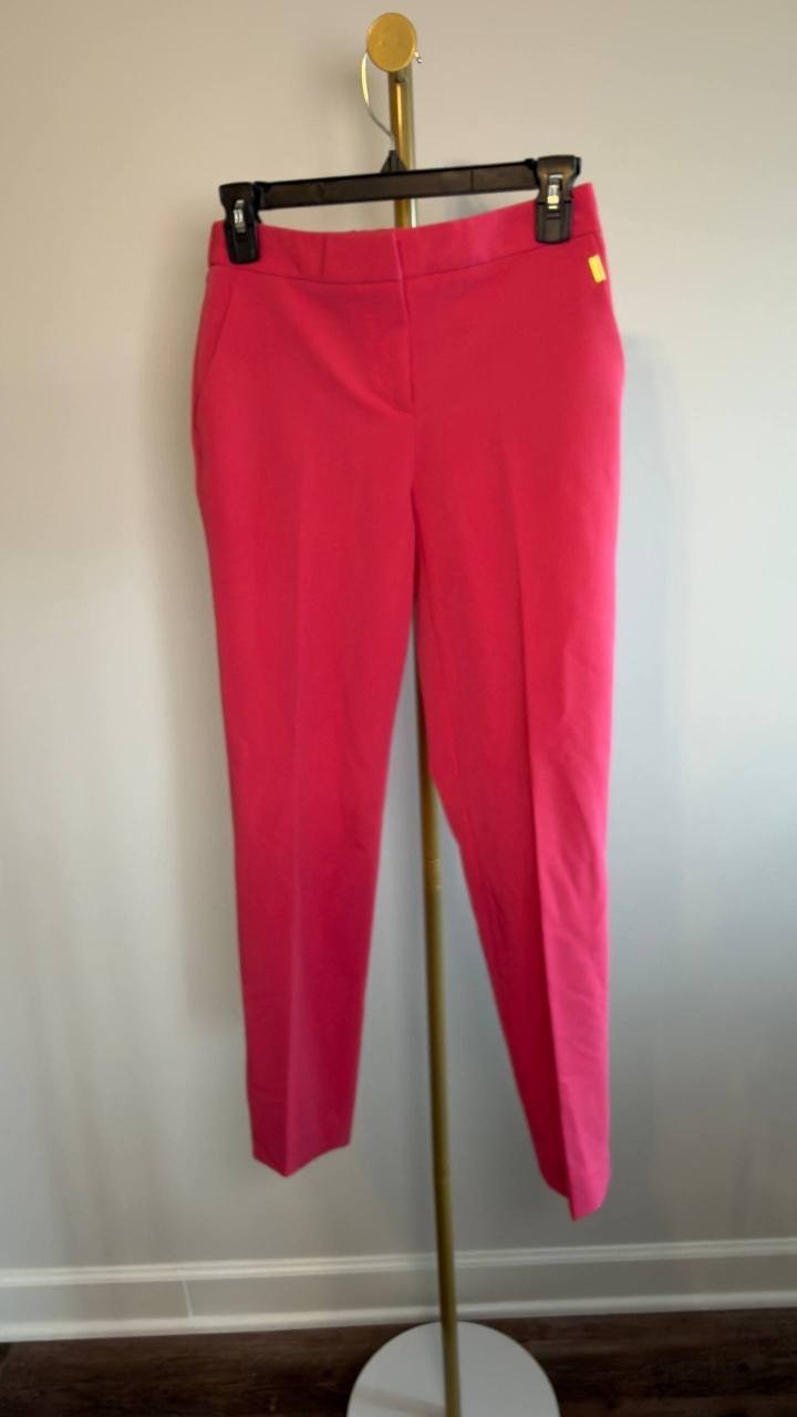 Tommy Hilfiger Sloane Mid‑Rise Slim Ankle Pants Rosette 0 NWT $99