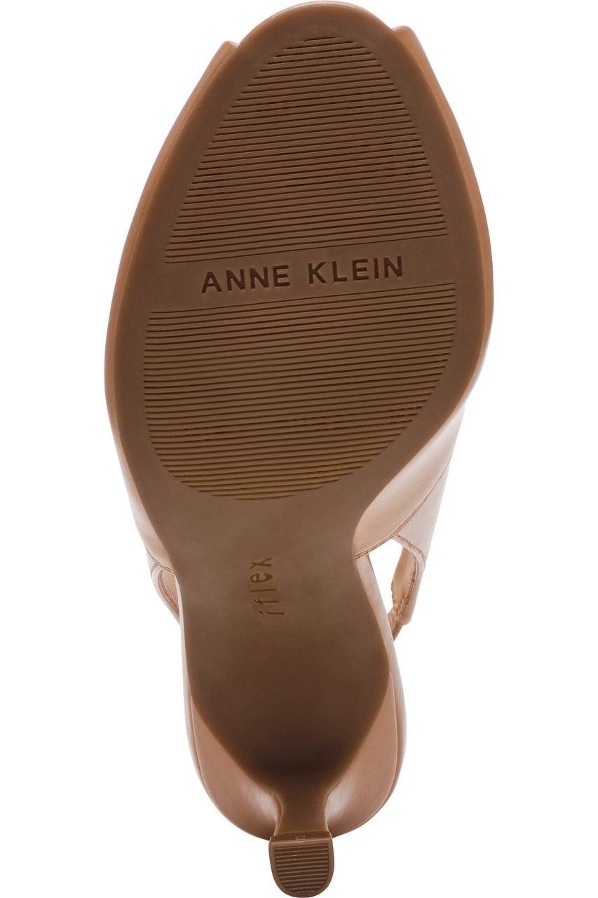 Anne  Klein  Pumps  Tan  Crinkle  8.5M  New  $95