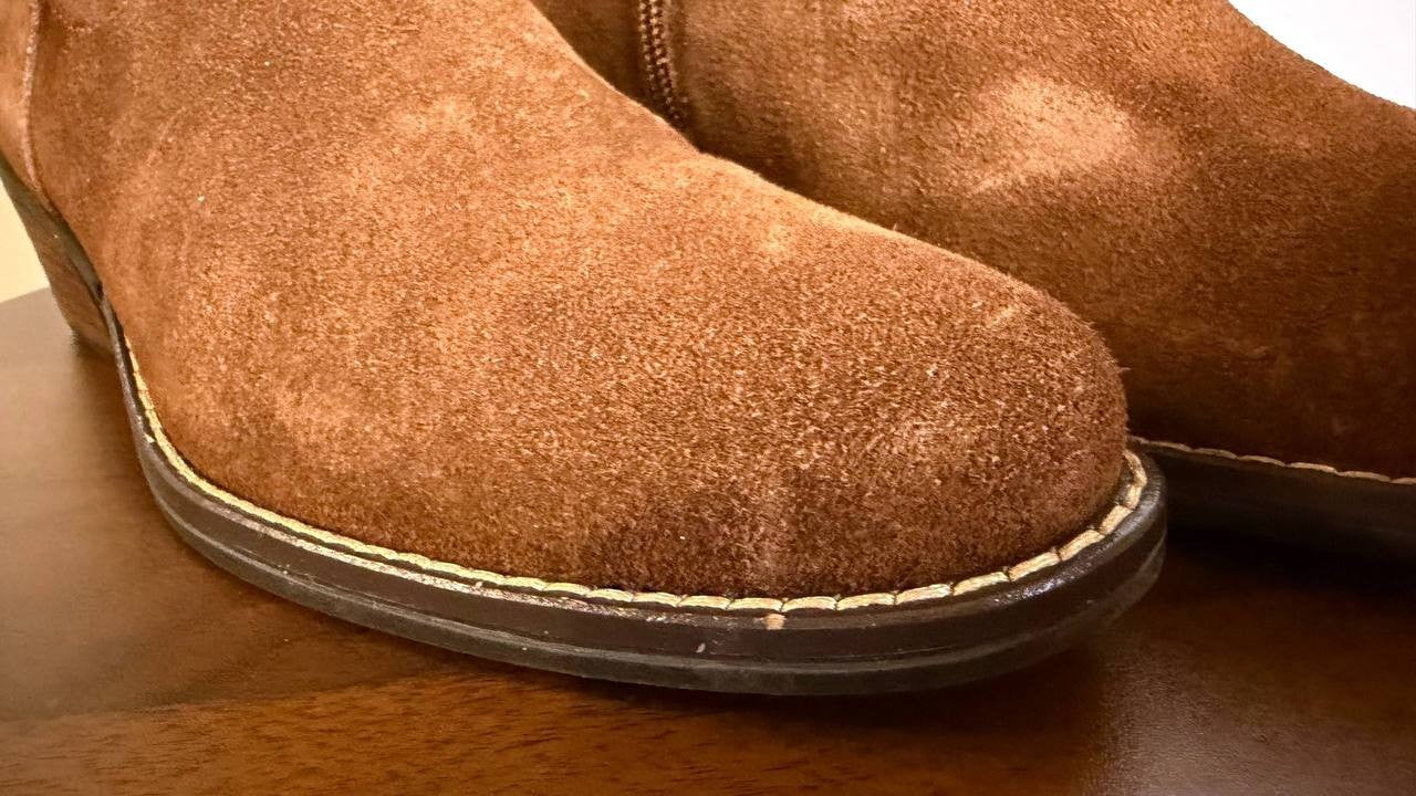 White Mountain Altitude Boots 7W Hazel Suede Knee‑High  Zip NIB msrp$149