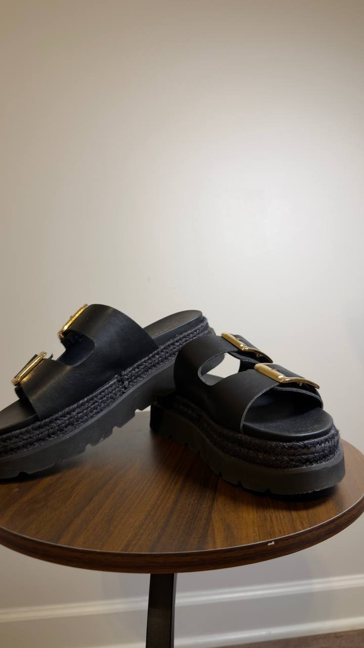 Madden Girl  Platform Sandals  Black  7.5  New  $59