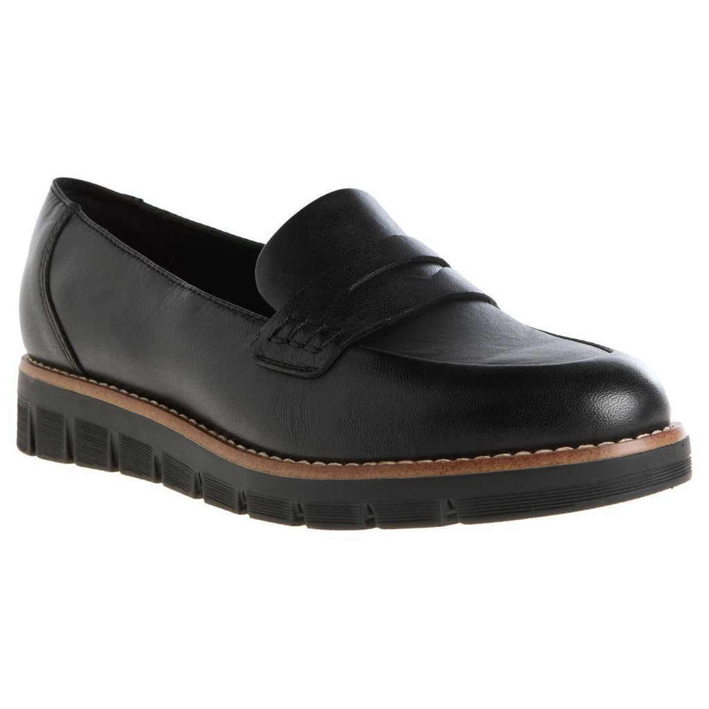 Easy Spirit Velia Loafers 11W Black Leather Slip‑On Comfort NIB msrp$89