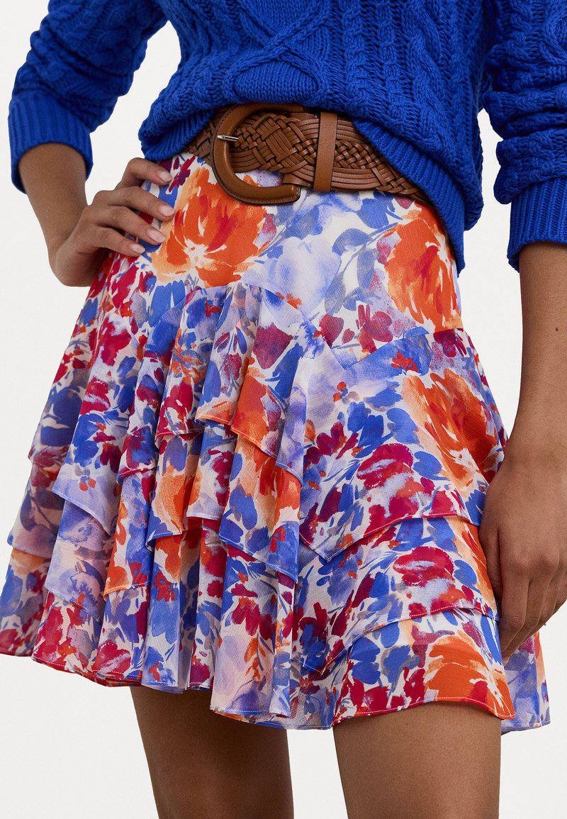 Lauren Ralph Lauren A-Line Skirt White/Multi-Colored – photo 4 of 9