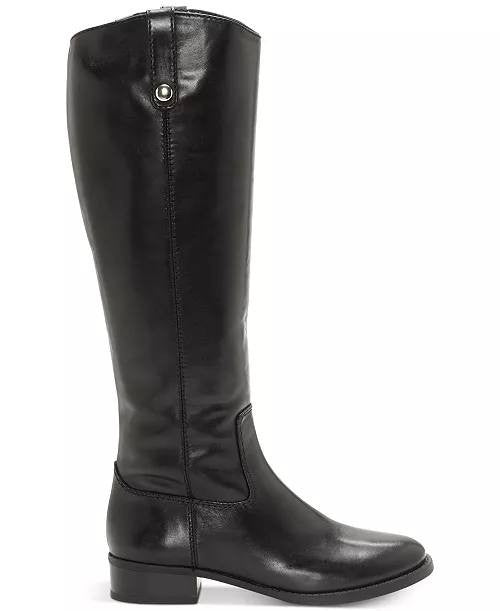 I.N.C.  Riding  Boots  Black  Leather  9W  XWC  New  $189.90