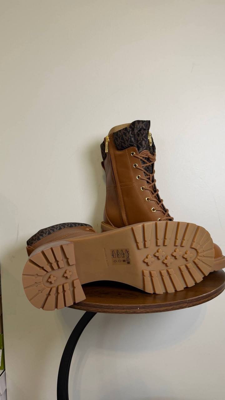 Michael Michael Kors Brown Luggage Leather Booties 11M New in Box MSRP $278