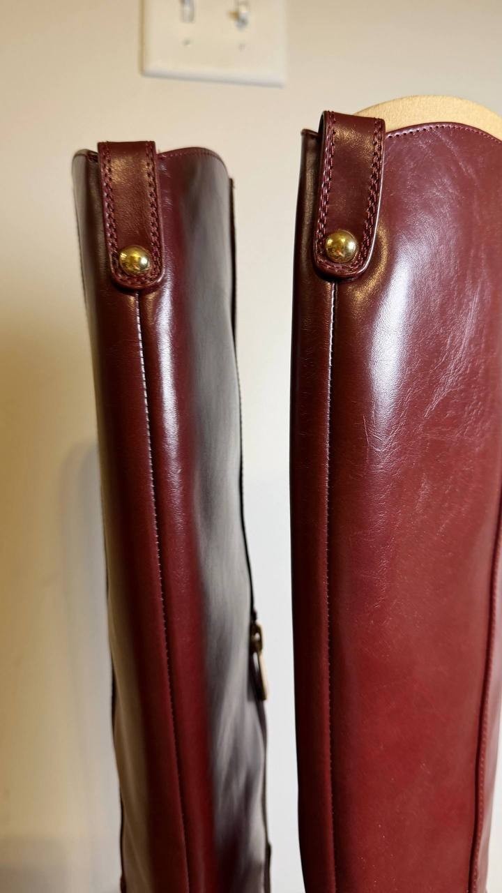 Jessica Simpson Hemmia Boots 8.5M Dark Granada Faux Leather NIB msrp$179