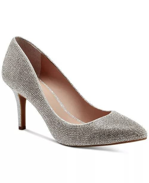 I.N.C.  International  Concepts   Pumps  Silver  Crystal  9.5M  New  $89.90