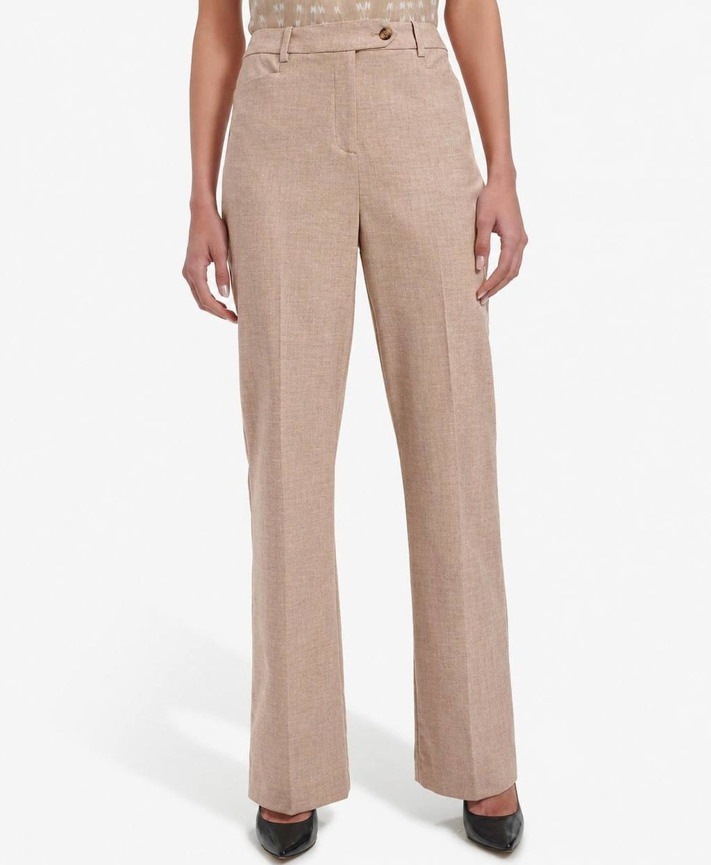 Calvin Klein High-Rise Modern Fit Pants Beige 16 NWT $99
