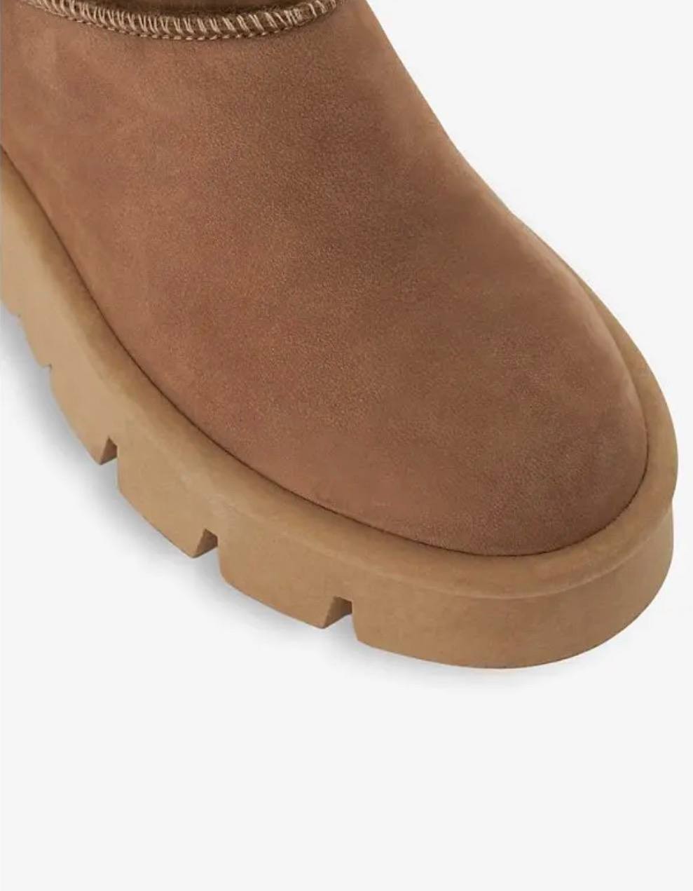White Mountain Faux Fur Booties Chestnut 6.5 New $69.00
