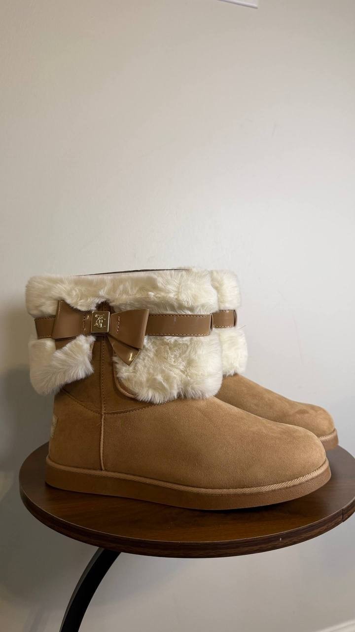 Juicy Couture Natural Man‑Made Cold Weather Boots 8 New in Box $85